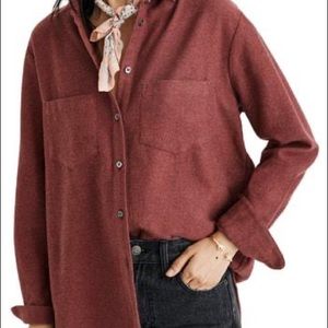 MADEWELL Sunday Flannel Button-Down with Pockets
